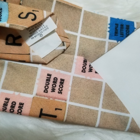 Scrabble Men's Neck Tie New - Picture 5 of 5